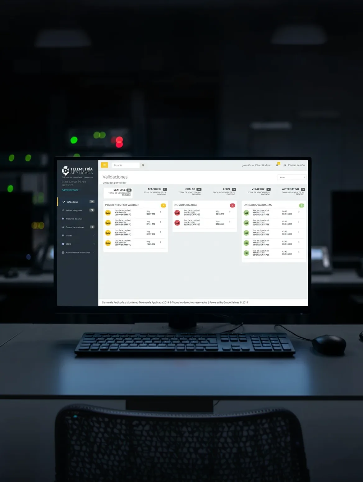 Vista del dashboard